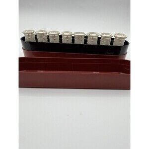 Vintage Clairol PTC Travel Saver 8 Hot Rollers Curlers NO CLIPS Works 80’s Slim
